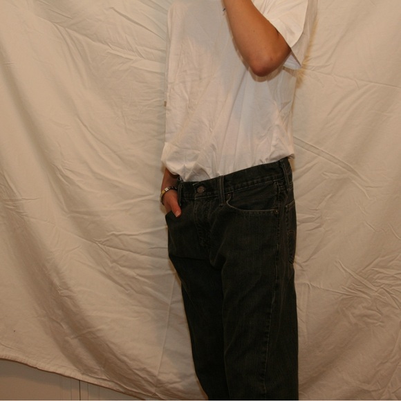 Vintage Levi Strauss 514 Slim Straight Washed Black Jeans - Picture 2 of 3